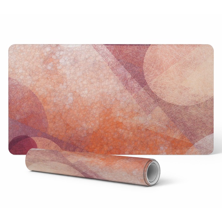 Mousepad Tulup, model abstract, 90x45cm, rezistent la decolorare, 1.6mm
