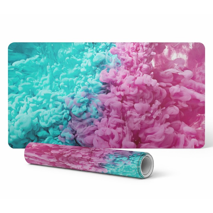 Mousepad Tulup, 90x45cm, multicolor, rezistent la decolorare si raze UV