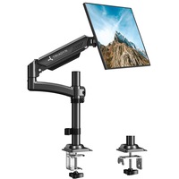 Suport monitor 13-34" inch, Triadyn HighFlexMount, Brat Reglabil, PIVOT, Pana la 10 kg, VESA, Organizator cabluri, Prindere cu clema/surub in blat, Negru