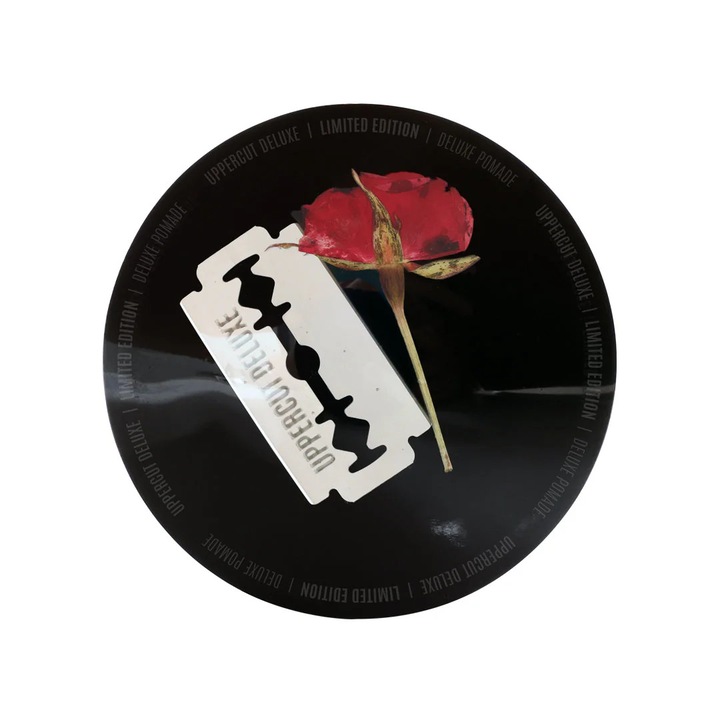 Pomadă Uppercut Deluxe Resin & Rose, 100g, fixare puternică, luciu intens