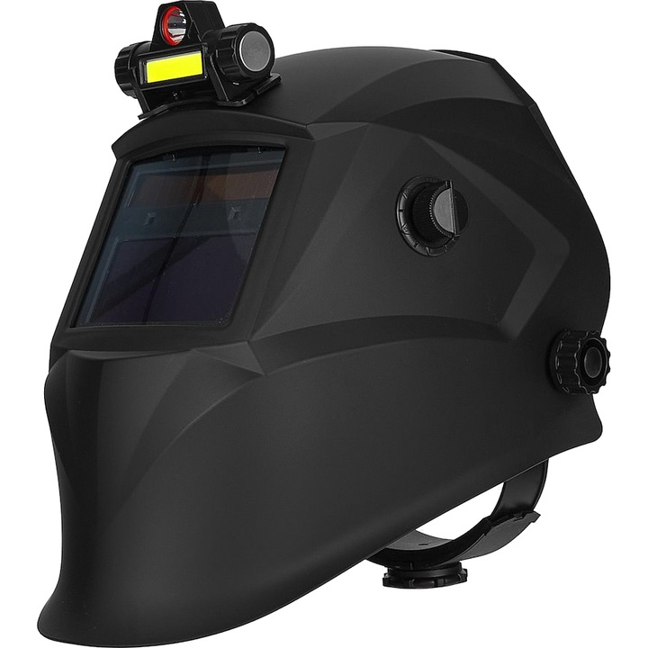 Автоматична заваръчна маска Geko, с регулиране, LED лампа, 92x42 мм, DIN 4/9-13, комплект