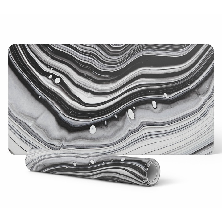 Mousepad Tulup, abstracte, 90x45cm, rezistent la decolorare, 1,6mm