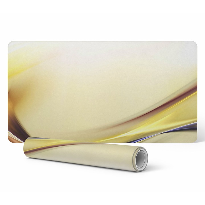 Mousepad Tulup, model cu design abstract, 90x45cm, rezistent la decolorare, 1,6mm grosime