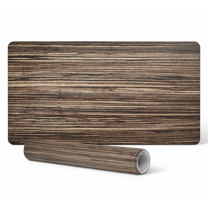 Mousepad Tulup, vinil, 100x50cm, rezistent la decolorare, grosime 1,6mm, model lemn