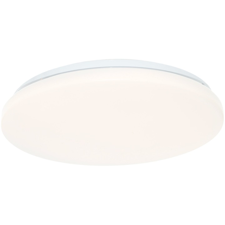 Plafoniera rotunda LED OSRAM 18W, 1440 lm, lumina neutra(4000K), IP20, IK03, 326x67 mm, montaj aplicat, Alb, clasa energetica E