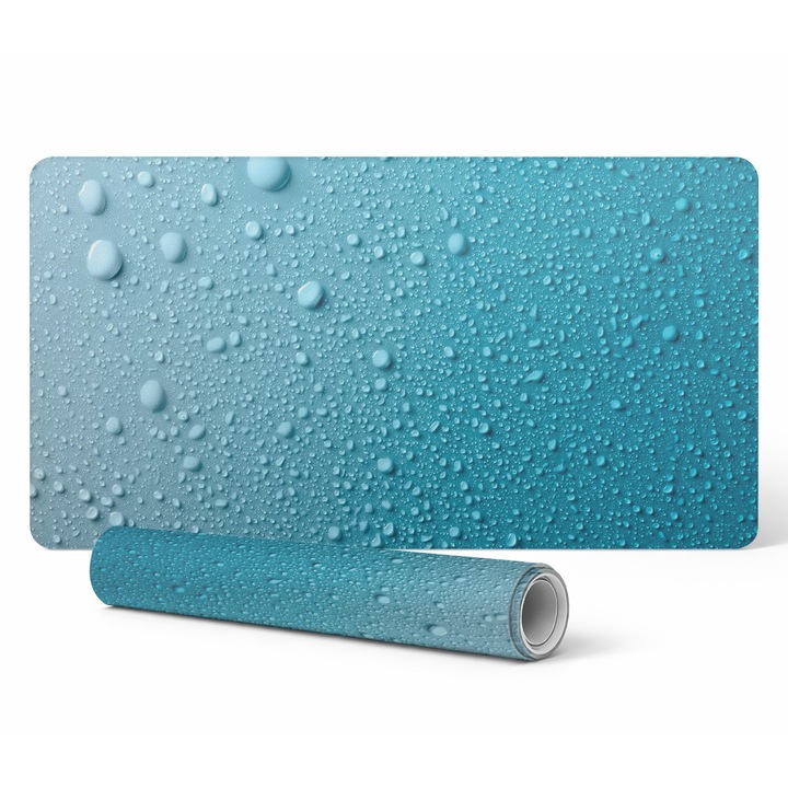 Подложка за мишка Tulup, 90x45см, противоплъзгаща, устойчива на избледняване, синя