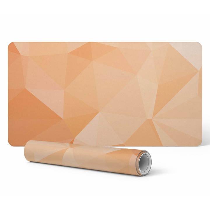 Mousepad Tulup, model geometric, 90x45cm, rezistenta la decolorare, 1.6mm