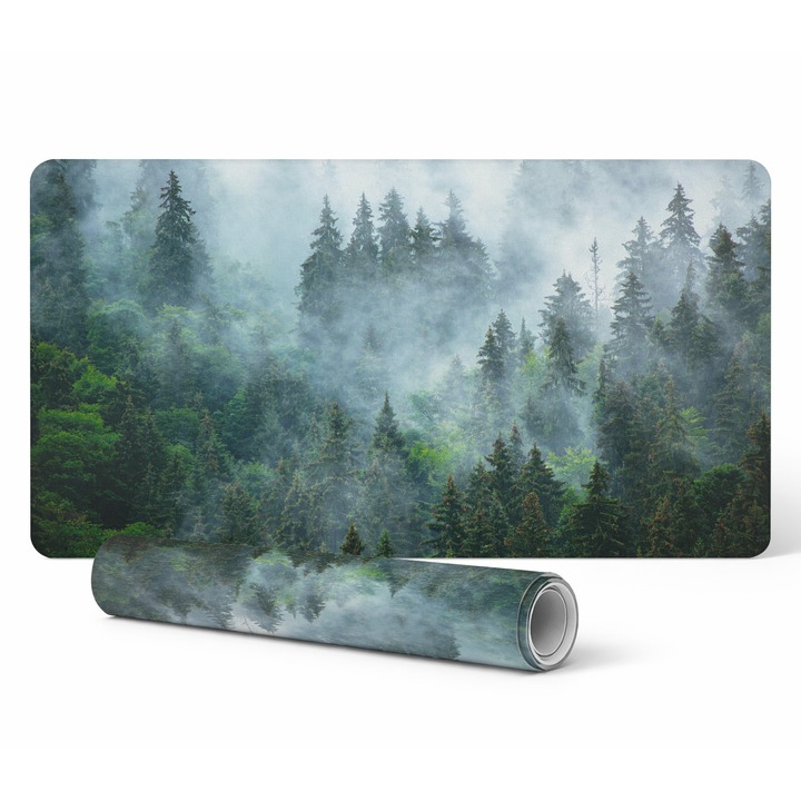 Подложка за мишка Tulup, модел с дървета, 120x60см, устойчива на избледняване и UV лъчи