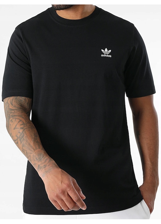 Tricou barbati, adidas, JI8545, negru, bumbac, cu logo brodat, L INTL