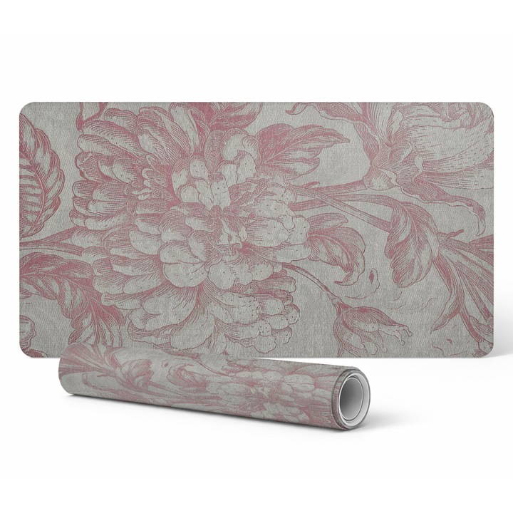 Mapa protectie birou Tulup, ornament floral, 90x45cm