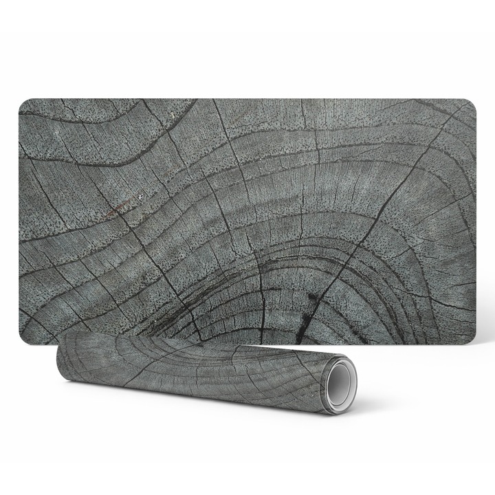 Mapa protectie birou Tulup, model cu textura de lemn, 90x45cm, 1,6mm grosime, rezistenta la decolorare si raze UV