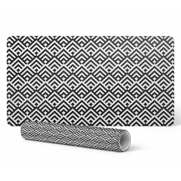 Mousepad Tulup, geometric, 120x60cm, rezistent la decolorare, 1,6mm