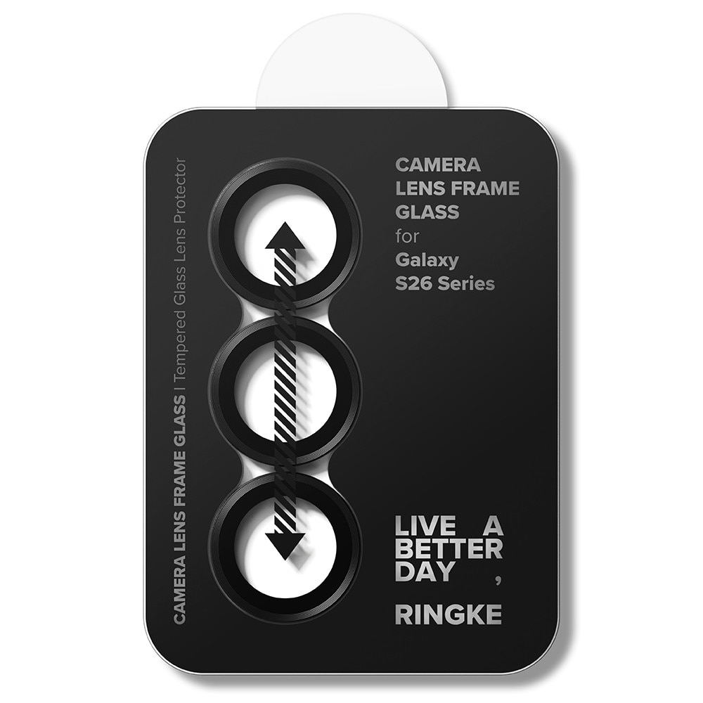 Folie Camera pentru Samsung Galaxy S26 / S26 Plus (set 2) - Ringke Camera Lens Frame Glass - Black