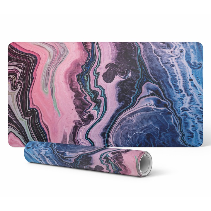 Mousepad Tulup, abstracte valuri, 100x50cm, 1,6mm, rezistent la decolorare