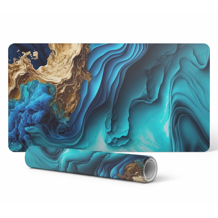 Mousepad Tulup, protectie birou, 120x60cm, rezistent la decolorare si raze UV