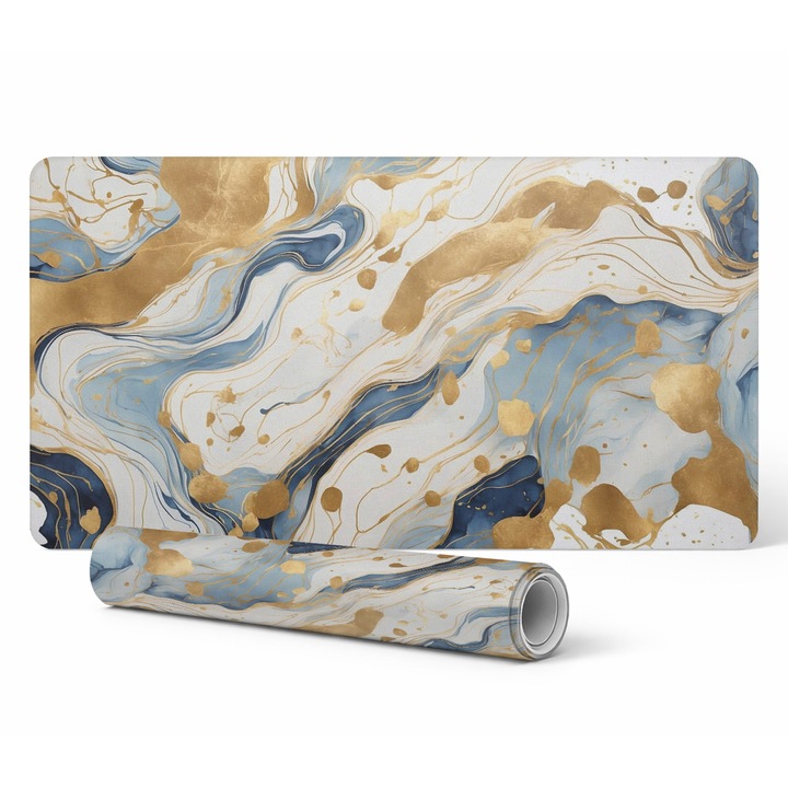 Mousepad Tulup, abstracte, 90x45cm, rezistent la decolorare, 1,6mm