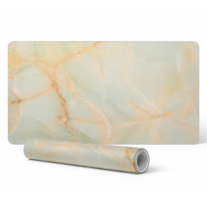 Mousepad Tulup, model marmura, 120x60cm, 1,6mm grosime, rezistent la decolorare