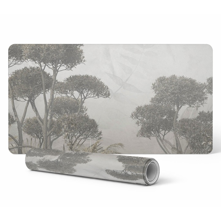 Mapa protectie birou Tulup, 90x45cm, model padure tropicala, 1,6mm grosime