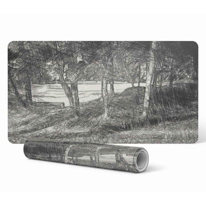 Mousepad Tulup, protectie birou, antiderapant, 120x60cm, rezistent la decolorare, grosime 1,6mm