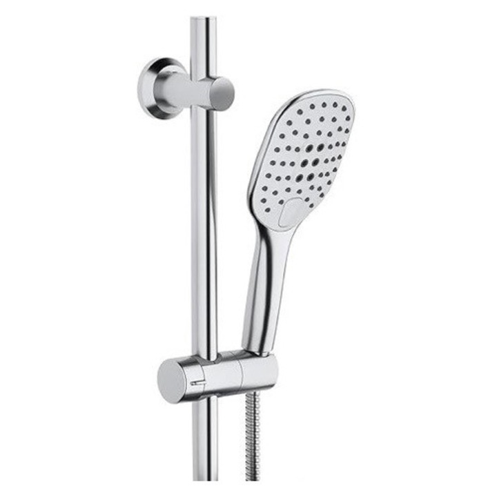 Set duș cu bară ajustabilă și furtun 1.5m, Görbach, finisaj cromat, design modern