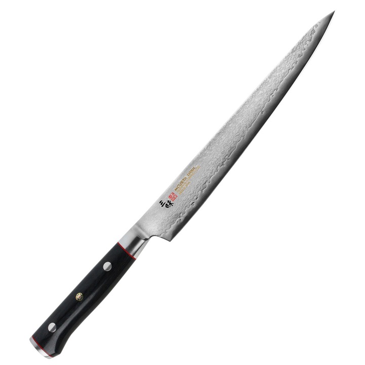 Cutit Mcusta Zanmai Pro Sujihiki 24cm, otel VG-10, maner micarta, 37,8cm