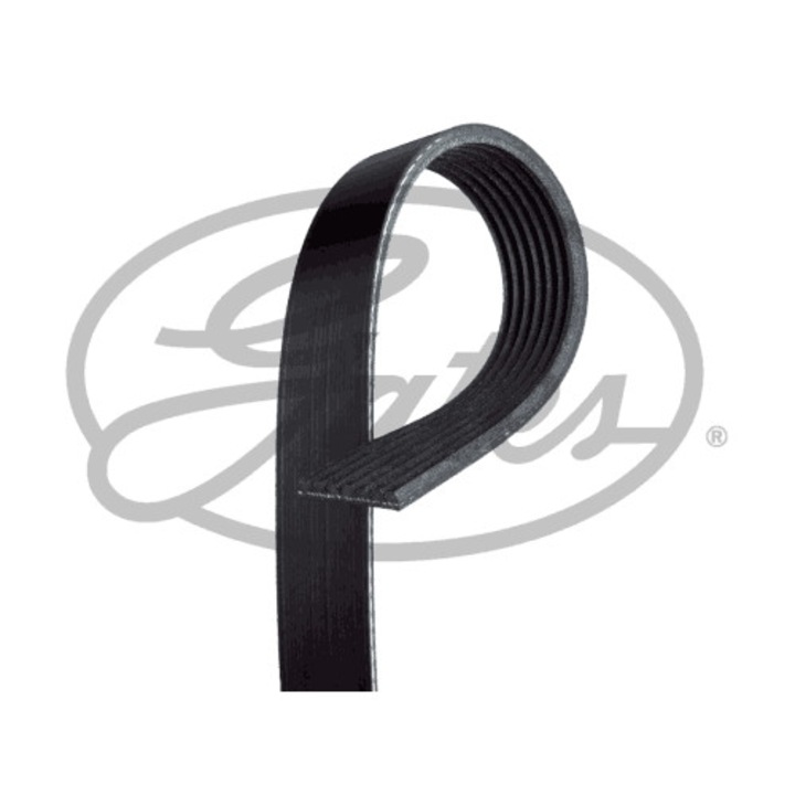 Трансмисионен ремък GATES, 7PK2020XS, 7 ребра, черен, 2020x24.9mm