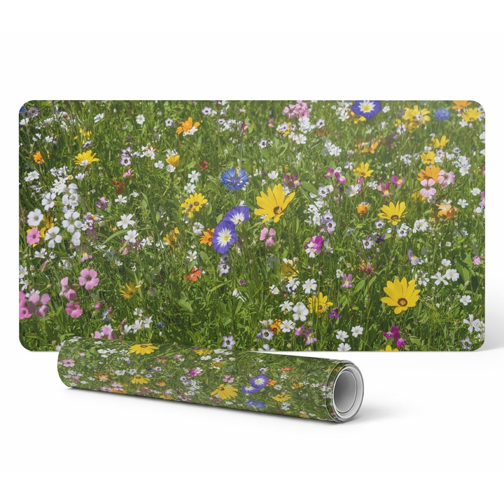 Mousepad Tulup, model Kwiecista Laka, 90x45cm, multicolor, 1,6mm grosime