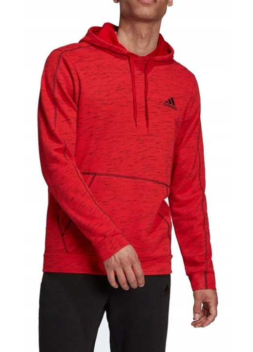 Hanorac barbati adidas, rosu, bumbac, cu gluga, maneca lunga, S INTL