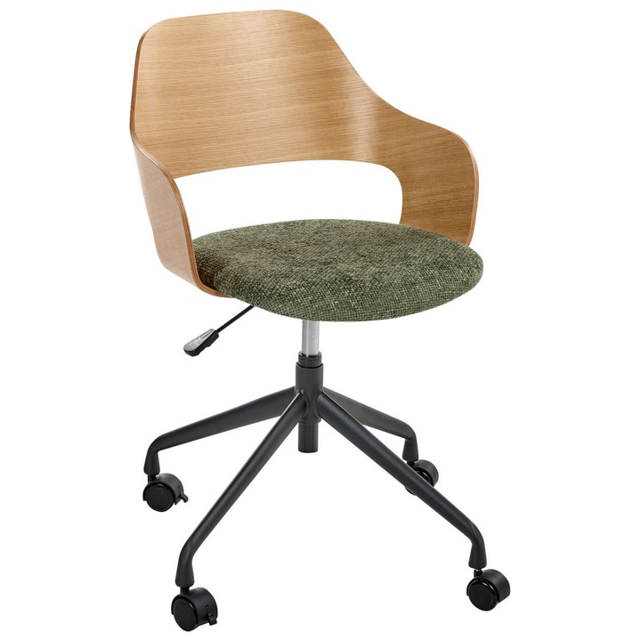 Scaun de birou Novato In sintetic Verde