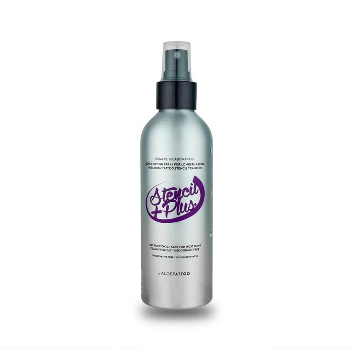 Spray transfer sablon tatuaj, Aloe Tattoo Stencil Plus Spray, 220ml