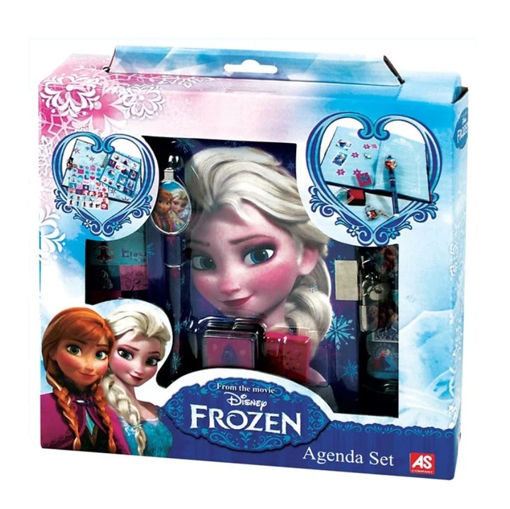 Set agenda cu lacăt, Disney Frozen, set creativ, pentru fete, 6 ani