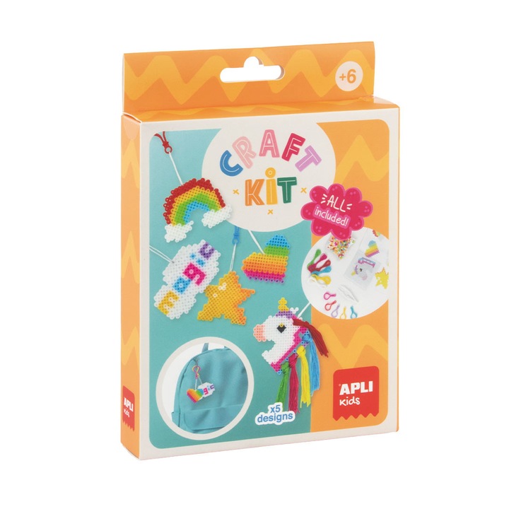 Set creativ cu pini Unicorn, APLI Kids, 6 ani+, pentru fetițe