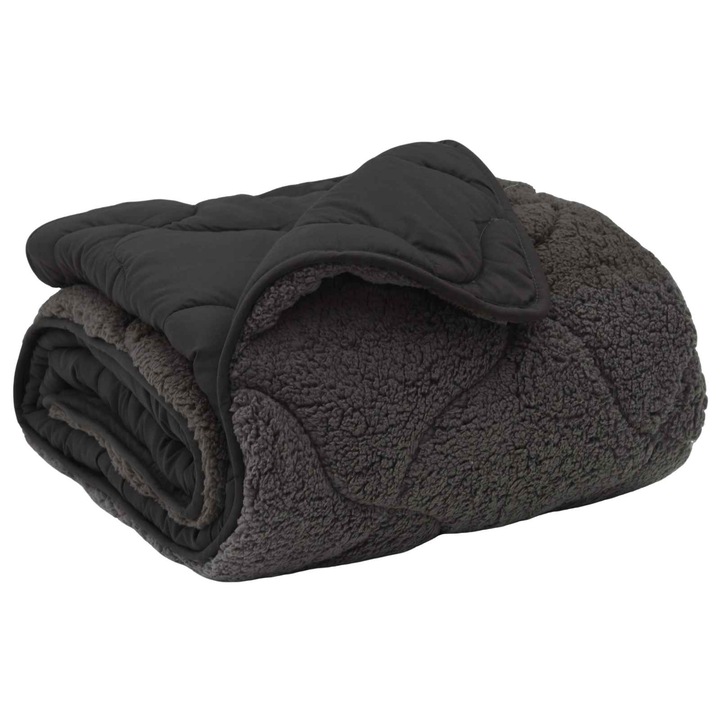 Duvet de iarna Patos vidaXL, Antracit 200 x 240 cm