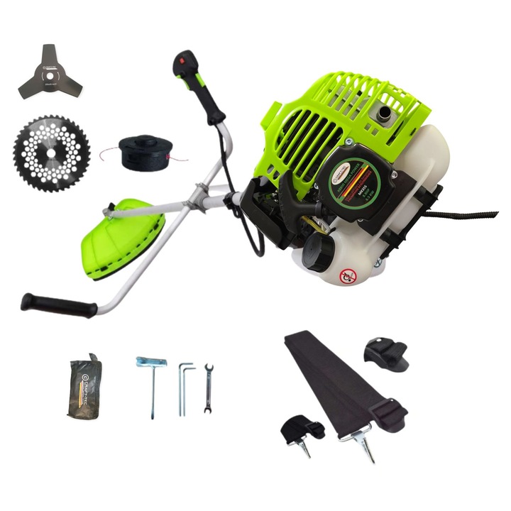 Motocositoare Craft-Tec X8800, 8.8 CP, motor 2 timpi, diametru taiere 25.4 cm, set cu ham, mosor și discuri taiere
