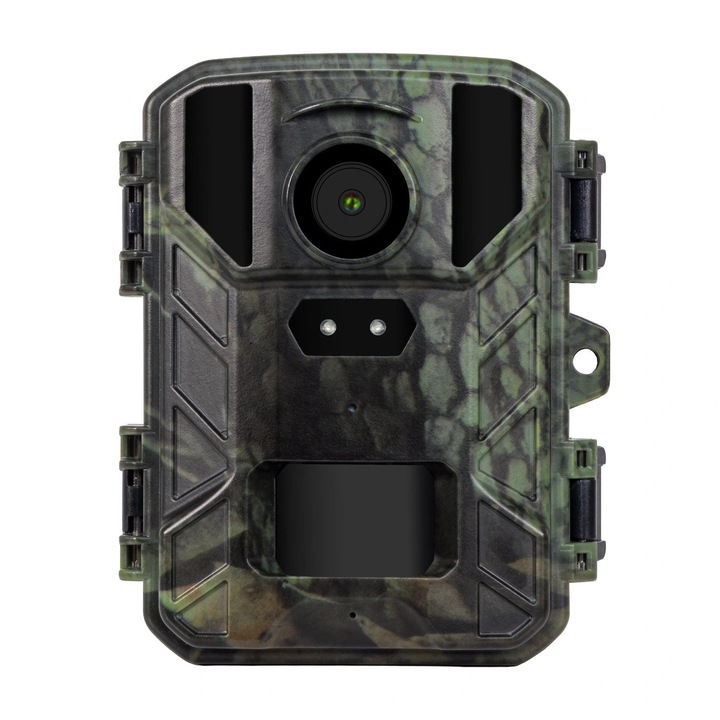 Cameră de vânătoare EVOLVEO StrongVision Compact 4K, rezoluție 4K, senzor PIR, culoare camuflaj, dimensiuni 110x88x60mm, 32GB card SD inclus