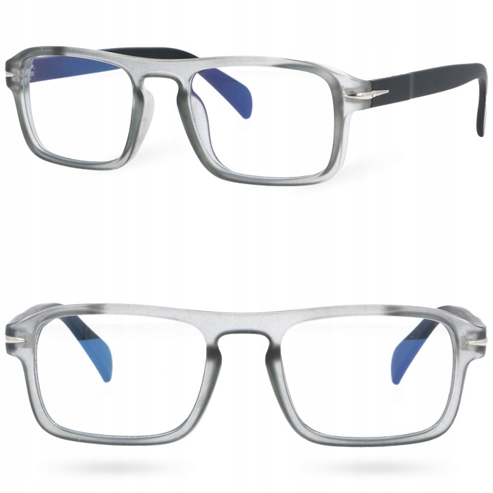 Ochelari fara dioptrii barbati tip nerd cu filtru lumina albastra pentru computer