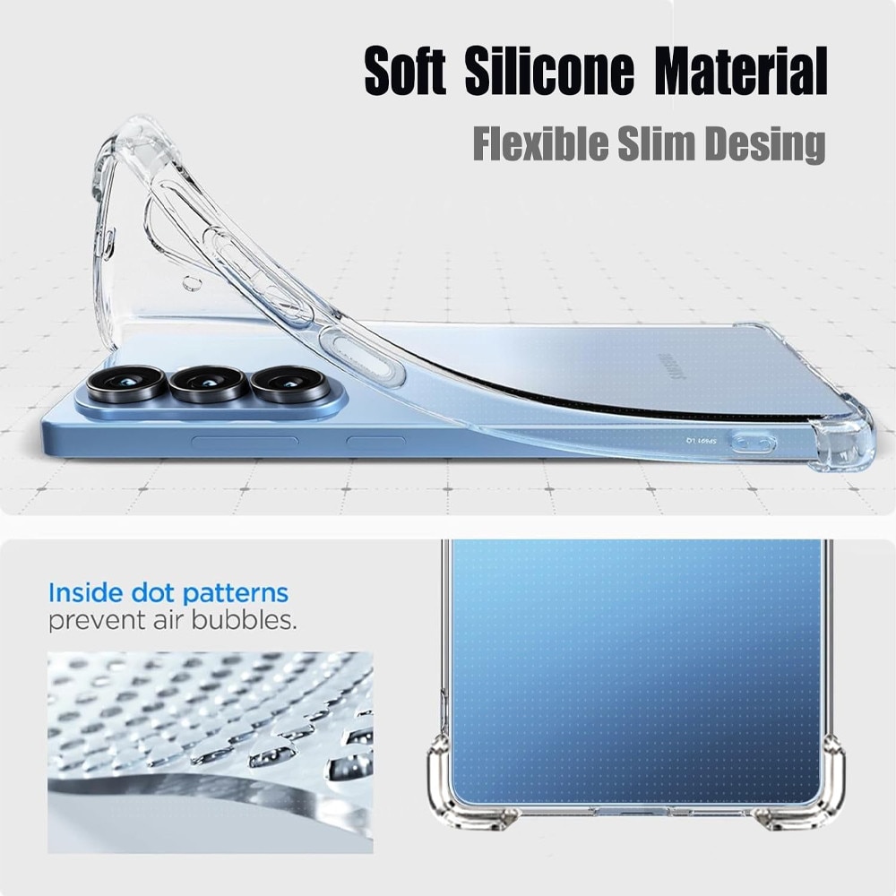 Husa din Silicon AntiShock pentru Samsung Galaxy S26, Anti-Ingalbenire, Crystal Clear Transparency, Rezistenta si Protectie, Transparenta