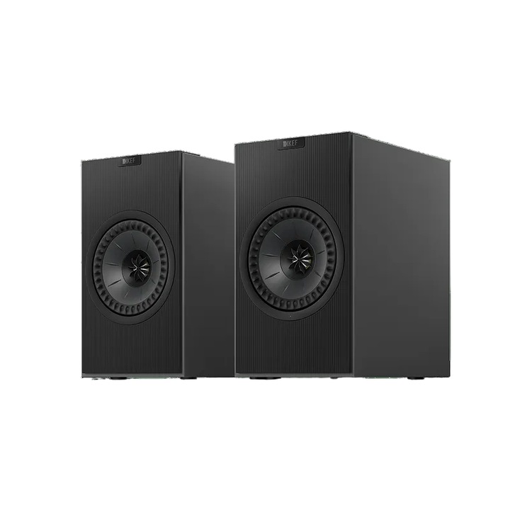 Boxe active KEF Coda W, Dark Titanium, set 2, conectivitate Bluetooth/USB, montare de raft