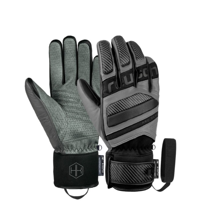 Reusch Henrik Kristoffersen uniszex síkesztyű, szürke, M-L