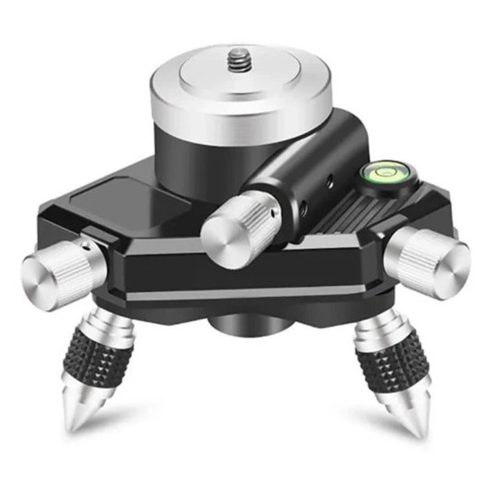 Adaptor reglabil Huepar AT2 pentru nivele laser, rotire 360, ajustare inaltime, 130x109x94mm, 380g