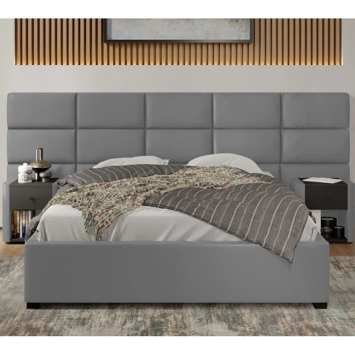 Pat tapitat Laguna, Cico, Rabatabil, Gri, 287x217cm