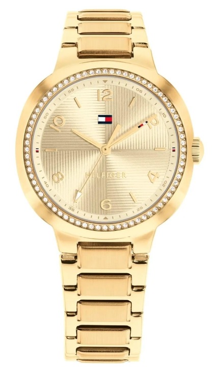 Ceas dama Tommy Hilfiger, model 1782900, quartz, 33mm, carcasa aurie, bratara inoxidabila, 3 ATM