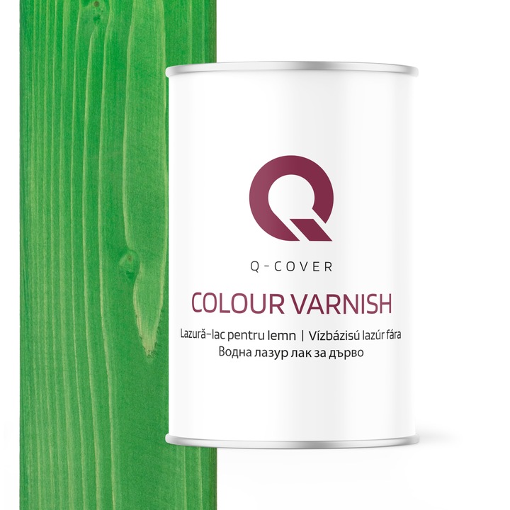 Lac pentru lemn, Q-Cover, Verde, 1L