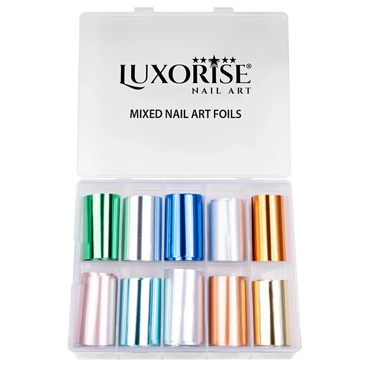 LUXORISE Charming Matte Transzfer Fólia Szett, 10 db