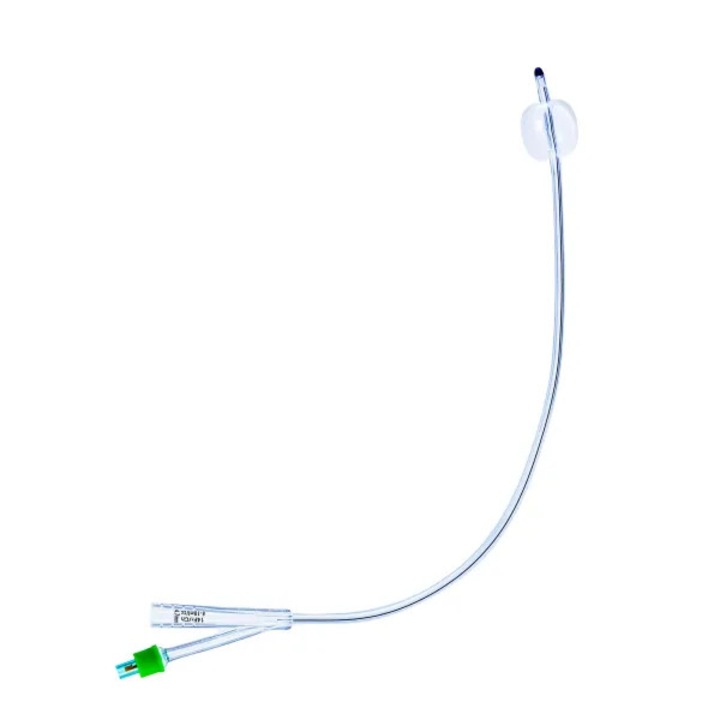 Sonde urinare Foley cu 2 cai, Golden Protect, silicon medical, dimensiune CH18, steril, set 10 buc