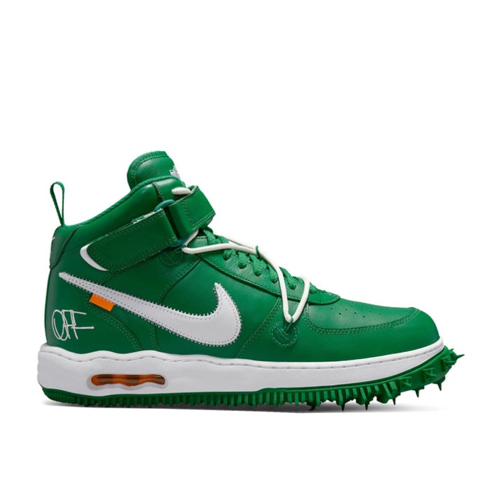 Pantofi Sport Off White Air Force 1 Mid, verde pin, 46 EU, piele premium