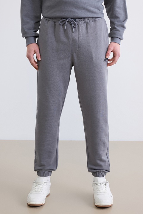 LC WAIKIKI, Pantaloni de trening cu snur, Gri inchis, S