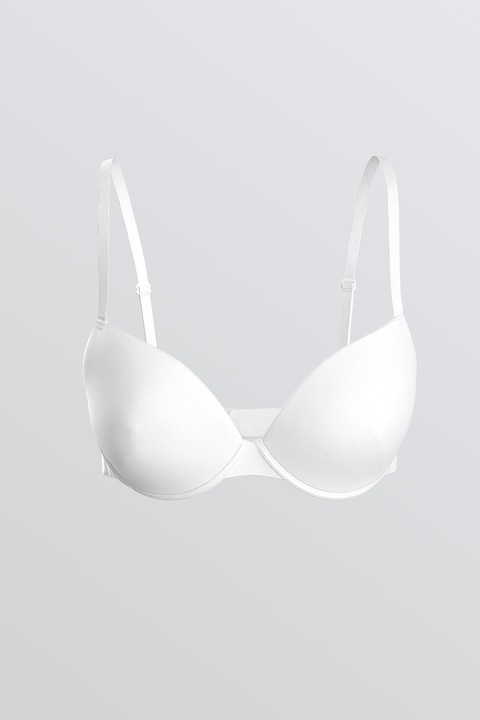 LC WAIKIKI, Sutien cu sustinere metalica si burete subtire, Alb optic