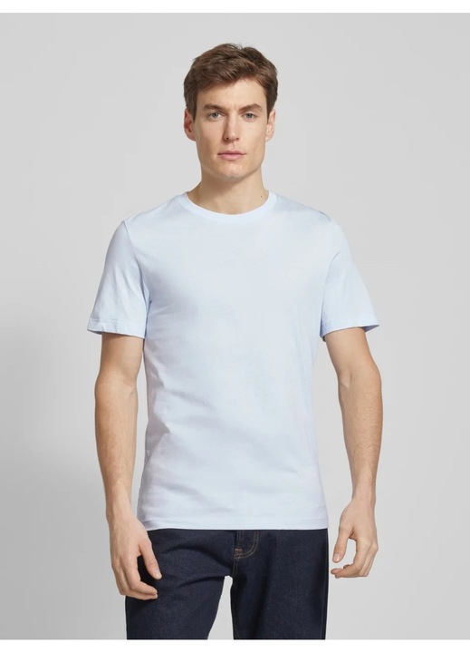 S.Oliver Tricou barbati cu croiala Regular fit, din bumbac, Albastru deschis