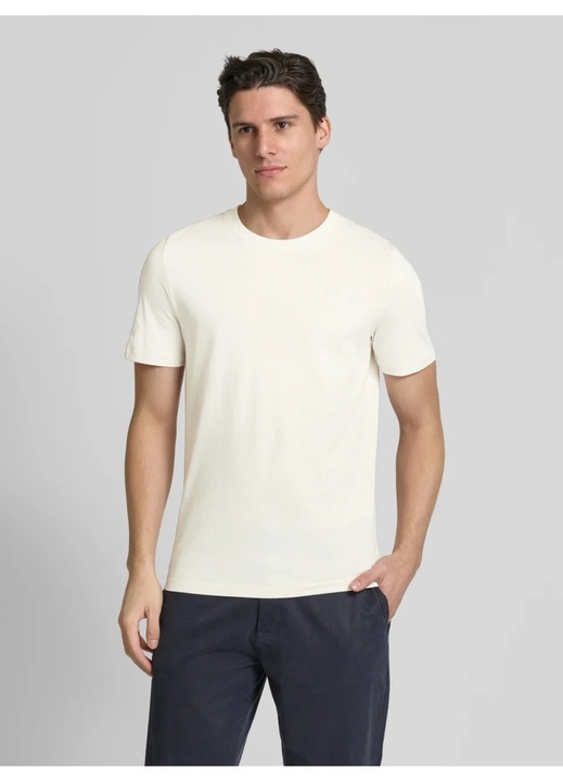s.Oliver, Tricou regular fit din bumbac, Crem